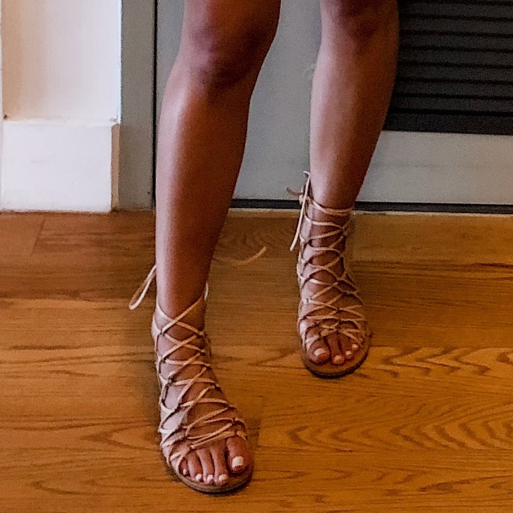 Lace up gladiator sandals - NEW